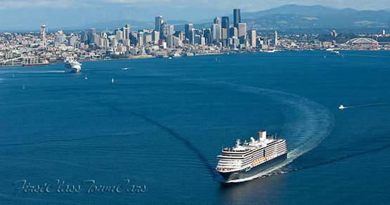 From Seattle Cruise Port Terminal pier 66 - 91 to Airport